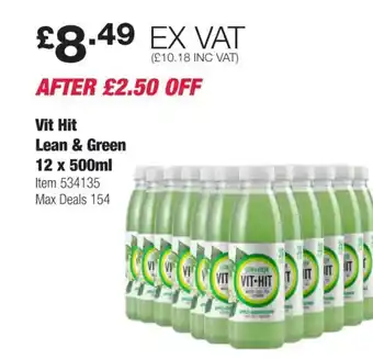 Costco Vit Hit Lean & Green offer