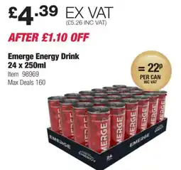 Costco Emerge Energy Drink offer