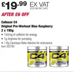 Costco Cellucor C4 Original Pre-Workout Blue Raspberry offer