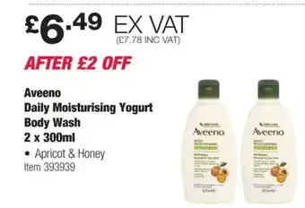 Costco Aveeno Daily Moisturising Yogurt Body Wash offer