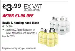 Costco Baylis & Harding Hand Wash offer