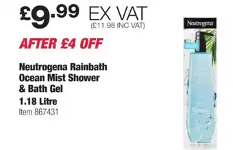 Costco Neutrogena Rainbath Ocean Mist Shower & Bath Gel offer