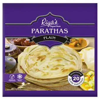 Asda Riya's Family Pack Plain Paratha 20pk offer