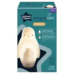 Asda Tommee Tippee 2-in-1 Portable Penguin Nursery Night Light, USB-Powered offer