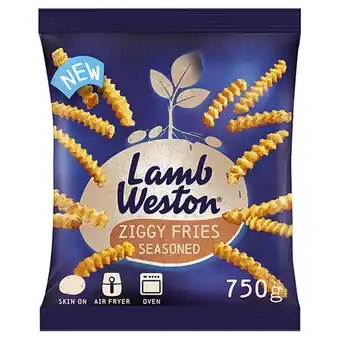 Asda Lamb Weston Seasoned Ziggy Fries 750g offer