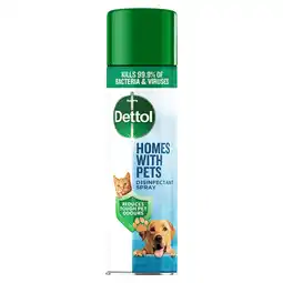 Asda Dettol Homes with Pets Disinfectant Spray 300ml offer