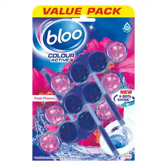 Asda Bloo Colour Active + Fresh Flowers 3 x 50g offer