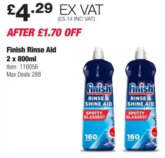 Costco Finish Rinse Aid offer