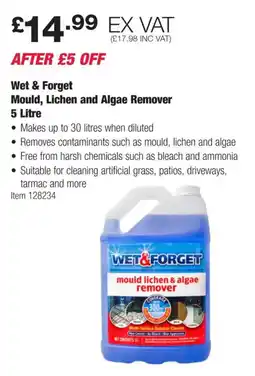 Costco Wet & Forget Mould, Lichen and Algae Remover offer