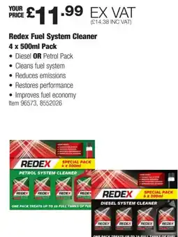 Costco Redex Fuel System Cleaner offer