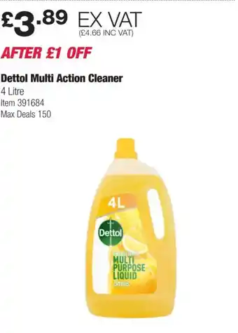 Costco Dettol Multi Action Cleaner offer