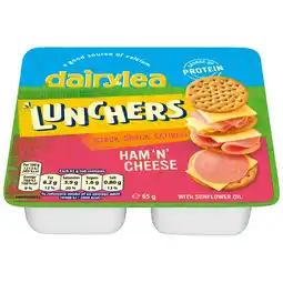 Iceland Dairylea Lunchers Ham' N' Cheese 65g offer