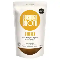 Sainsbury's Borough Broth Chicken Free Range Organic Bone Broth 324g offer