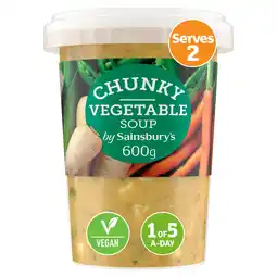 Sainsbury's Sainsbury's Chunky Vegetable Soup 600g offer