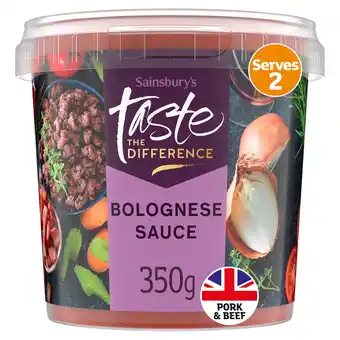 Sainsbury's Sainsbury's Bolognese Sauce, Taste the Difference 350g offer