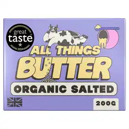 Sainsbury's All Things Butter Organic Salted British Butter 200g offer