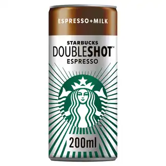 Sainsbury's Starbucks DoubleShot Espresso Iced Coffee 200ml offer