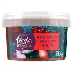 Sainsbury's Sainsbury's Red Wine & Shallot Sauce 200g offer