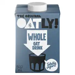 Sainsbury's Oatly Oat Drink Whole Chilled 500ml offer