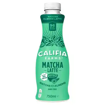 Sainsbury's Califia Farms Matcha Almond Latte 750ml offer