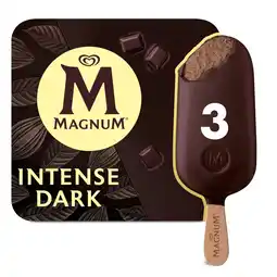 Sainsbury's Magnum Ice Cream Sticks Intense Dark 3x100ml offer