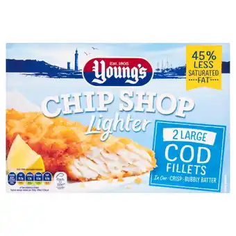 Sainsbury's Young's Chipshop 2 Large Cod Fillets 220g offer