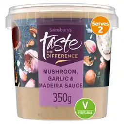 Sainsbury's Sainsbury's Mushroom & Madeira Sauce, Taste the Difference 350g offer