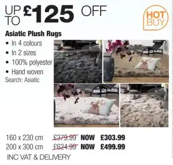 Costco Asiatic Plush Rugs offer