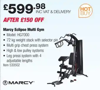 Costco Marcy Eclipse Multi Gym offer