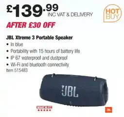 Costco JBL Xtreme 3 Portable Speaker offer