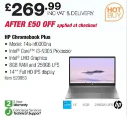 Costco HP Chromebook Plus offer