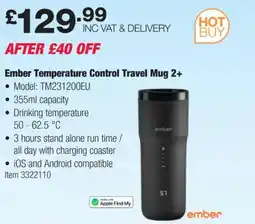 Costco Ember Temperature Control Travel Mug 2+ offer