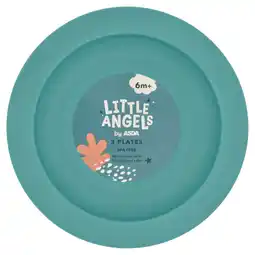 Asda LITTLE ANGELS by ASDA 3 Plates 6m+ offer