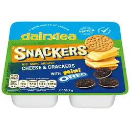 Iceland Dairylea Snackers Cheese & Crackers with Mini Oreo 56.5g offer