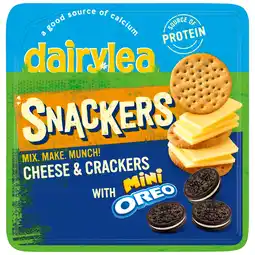 Iceland Dairylea Snackers Cheese & Crackers with Mini Oreo 56.5g offer