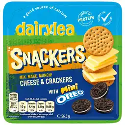 Iceland Dairylea Snackers Cheese & Crackers with Mini Oreo 56.5g offer