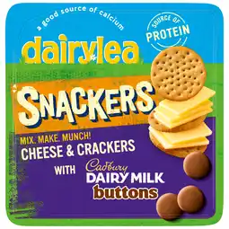 Iceland Dairylea Snackers Cheese & Crackers with Cadbury Dairy Milk Buttons 57.5g offer