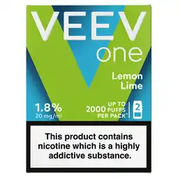 Asda Veev Veev One Lemon Lime 1.8% Pod offer