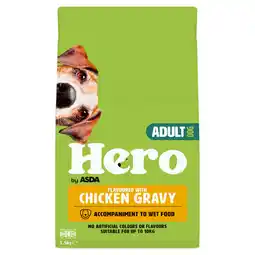 Asda Hero by ASDA Mixer Flavoured With Chicken in Gravy Dry Adult Dog Food 1.5kg offer