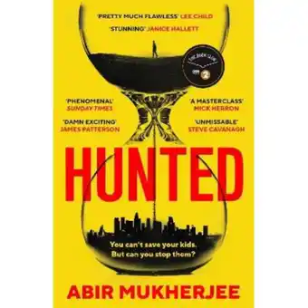 Asda Paperback Hunted by Abir Mukherjee offer