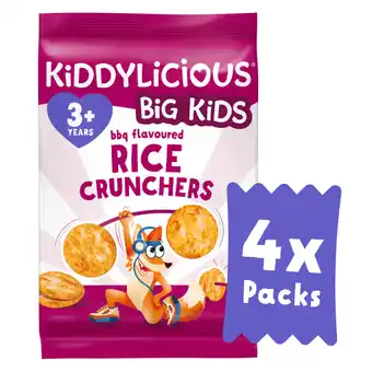 Asda Kiddylicious BBQ Flavoured Rice Crunchers Kids Snacks 4x15g offer