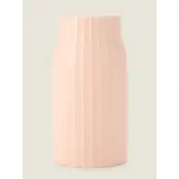 Asda George Home Pink Ribbed Vase offer