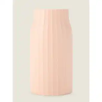 Asda George Home Pink Ribbed Vase offer