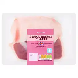 Sainsbury's Sainsbury's British Duck Breast Fillets x2 397g offer