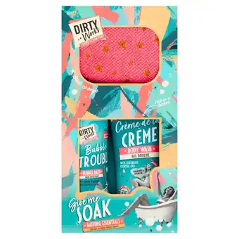 Sainsbury's Dirty Works Give Me Soak Bathing Essentials offer