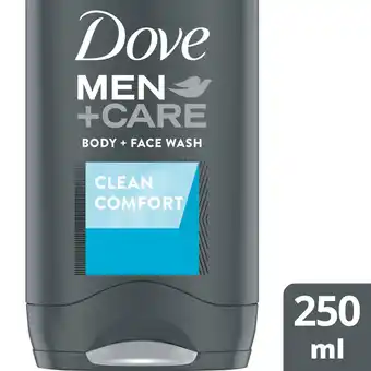 Sainsbury's Dove Men+Care Clean Comfort Body & Face Wash 250ml offer