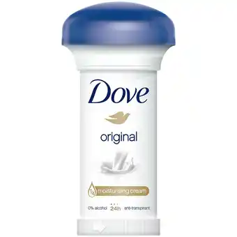 Sainsbury's Dove Original Anti-Perspirant Deodorant Cream 50ml offer