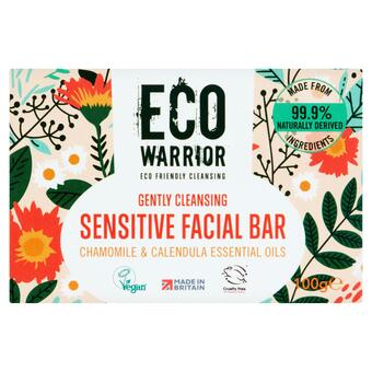 Sainsbury's Eco Warrior Gently Cleansing Sensitive Facial Bar Chamomile & Calendula Essential Oils 100g offer