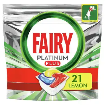 Sainsbury's Fairy Platinum Plus Dishwasher Tabs Lemon x21 offer