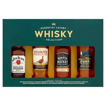 Sainsbury's Essential Luxury Whisky Selection Gift Pack 4x5cl offer